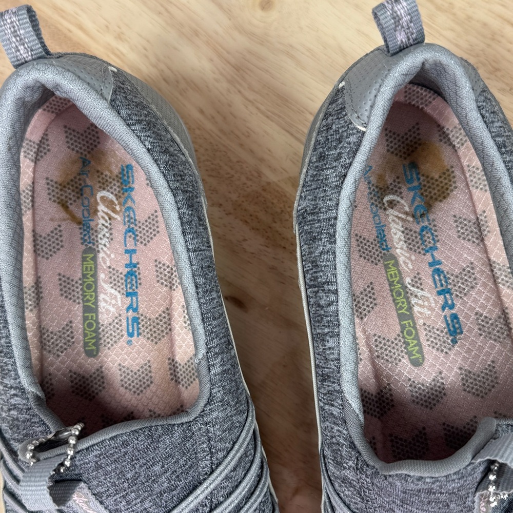 Skechers Empress Solo Mood Slip On Sneakers Grey Women's 9 - Picture 10 of 12